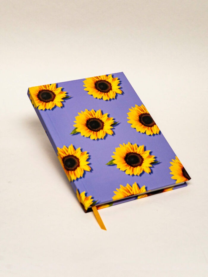 Blooming Notebook - Sunflower Seeds - Purple (A5) - Image 2