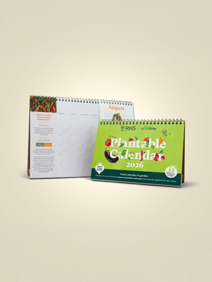 NEW! Plantable Veg & Herb Desk Calendar (A5)