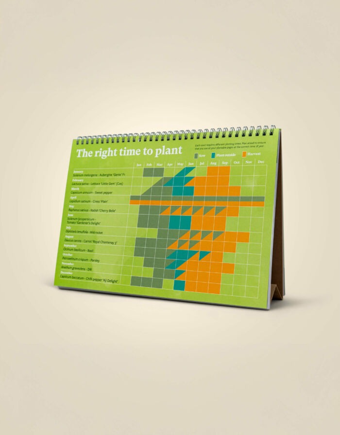 NEW! Plantable Veg & Herb Desk Calendar (A5) - Image 2
